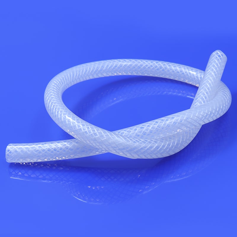 Reinforced High Pressure Braided Silicone Tubing