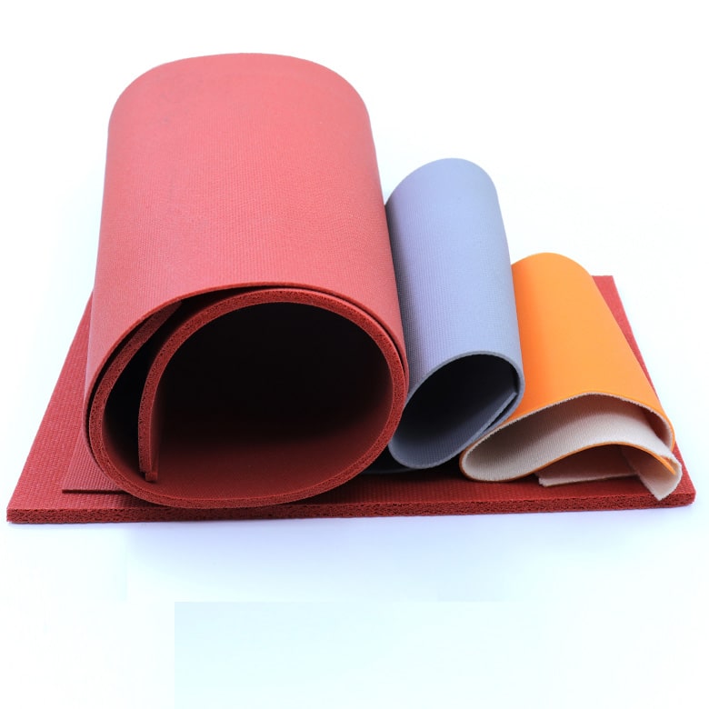 Environmentally friendly heat-resistant silicone foam sheet