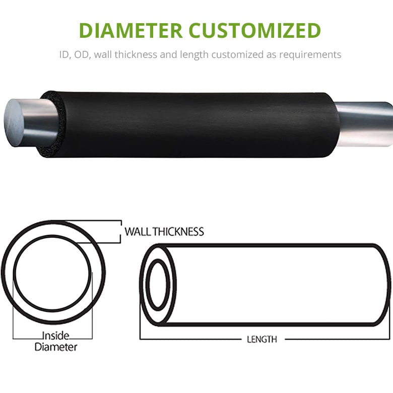 Silicone Foam Tubing for Handle Grip Support, Pipe Insulation