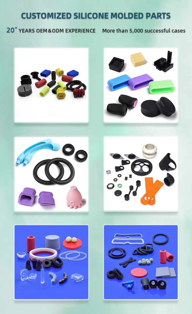 the manufacturer has 5000 sucessful custom silicone products