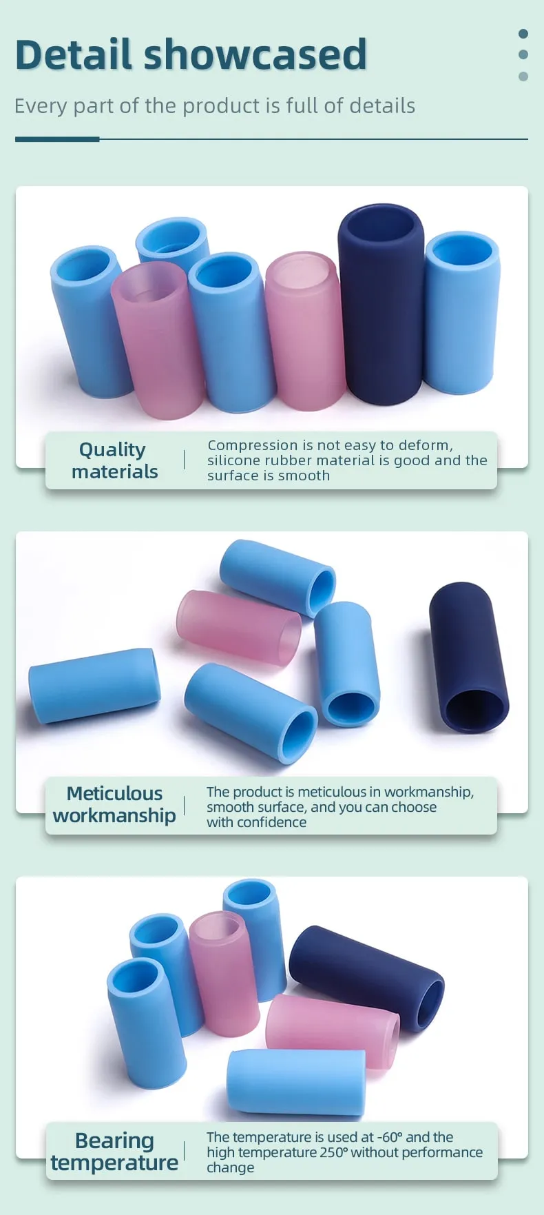 custom silicone sleeve detail images