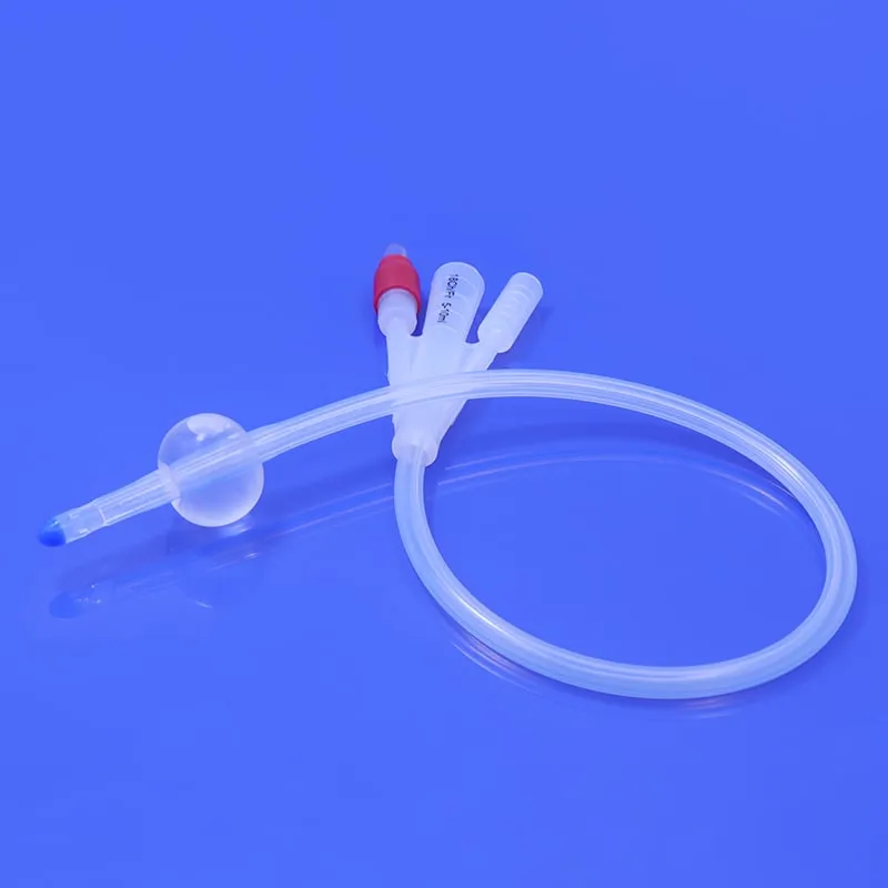 3-way 100% silicone foley catheters