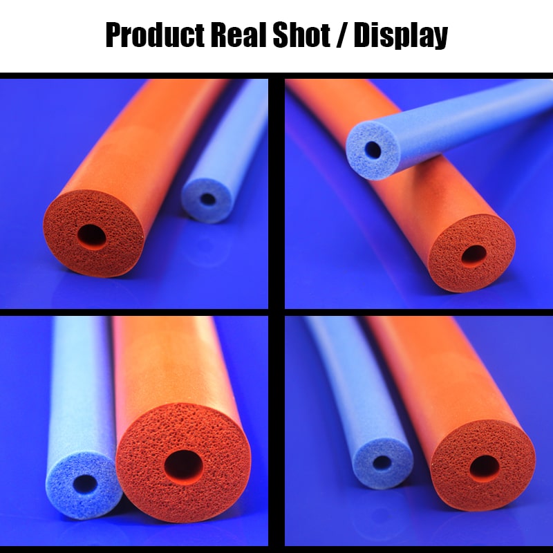 Antifreeze Heat Preservation Red and Blue Silicone Insulation Foam Tubing
