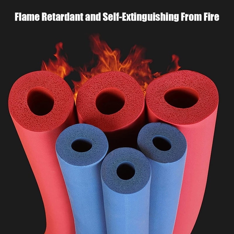 Antifreeze Heat Preservation Red and Blue Silicone Insulation Foam Tubing