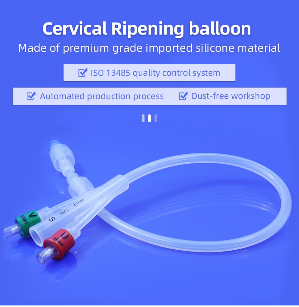 Cervical Ripening Balloon Silicone Double Balloon Catheter