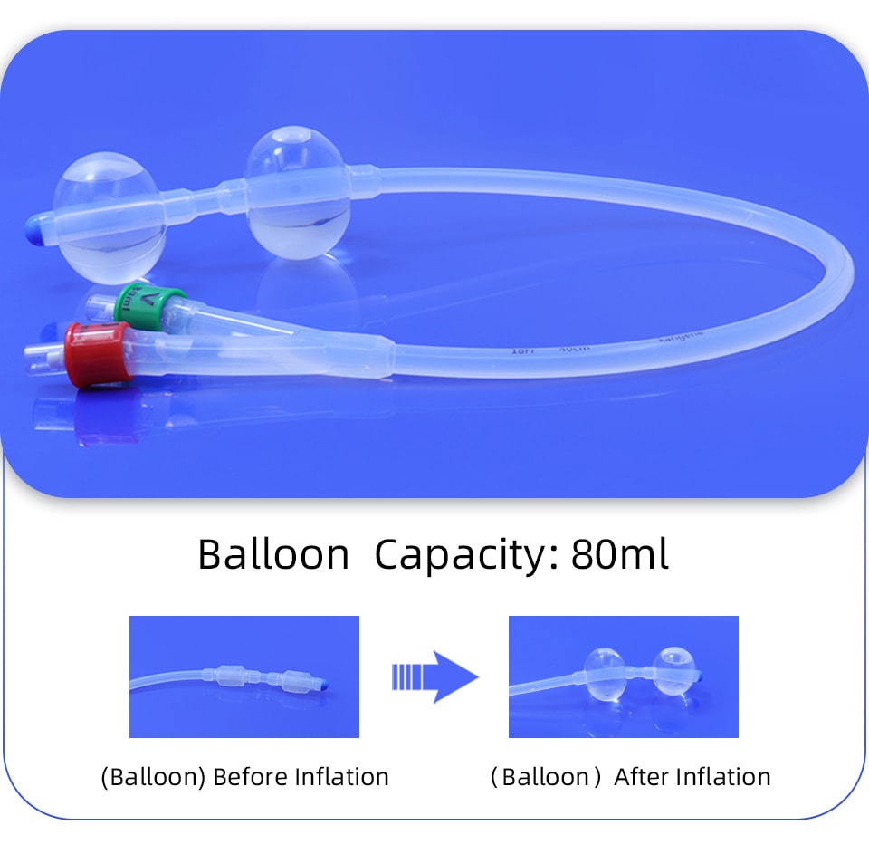 Cervical Ripening Balloon Silicone Double Balloon Catheter