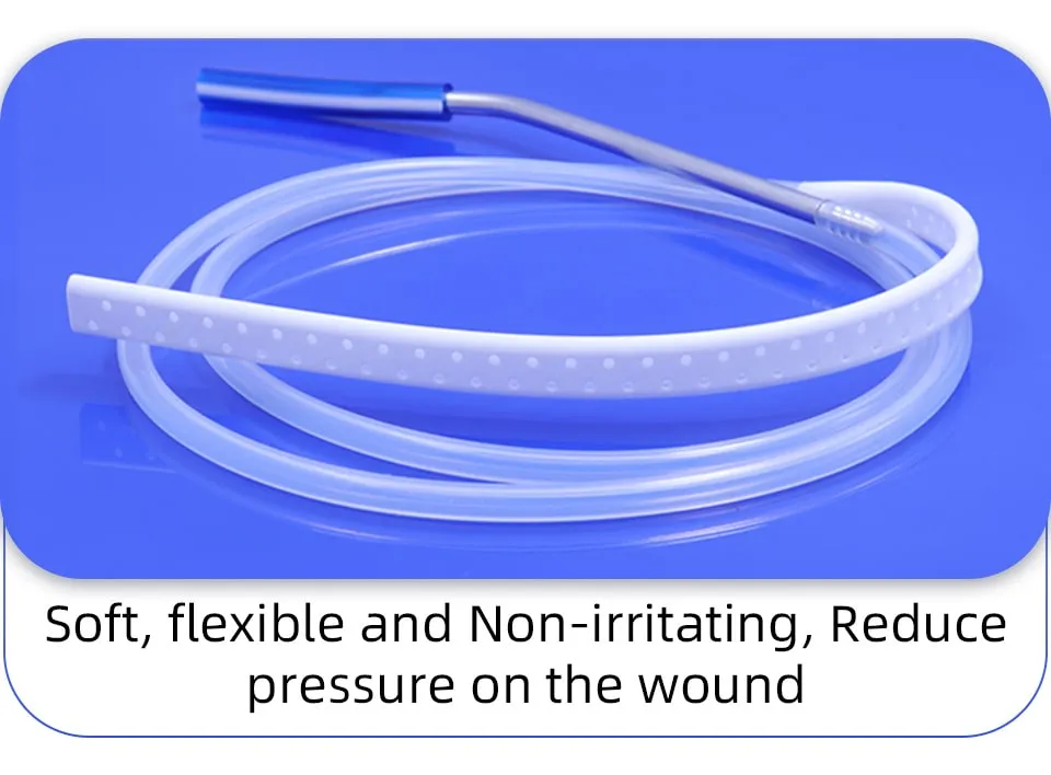silicone flat perforated drains