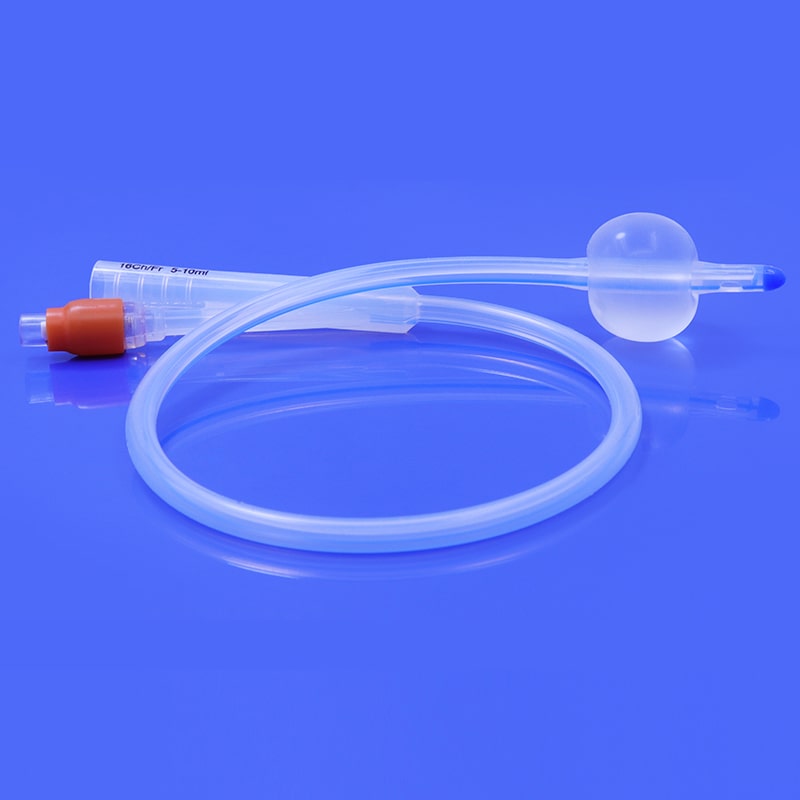 100% Silicone 2-Way Foley Balloon Catheter， 6Fr - 26Fr