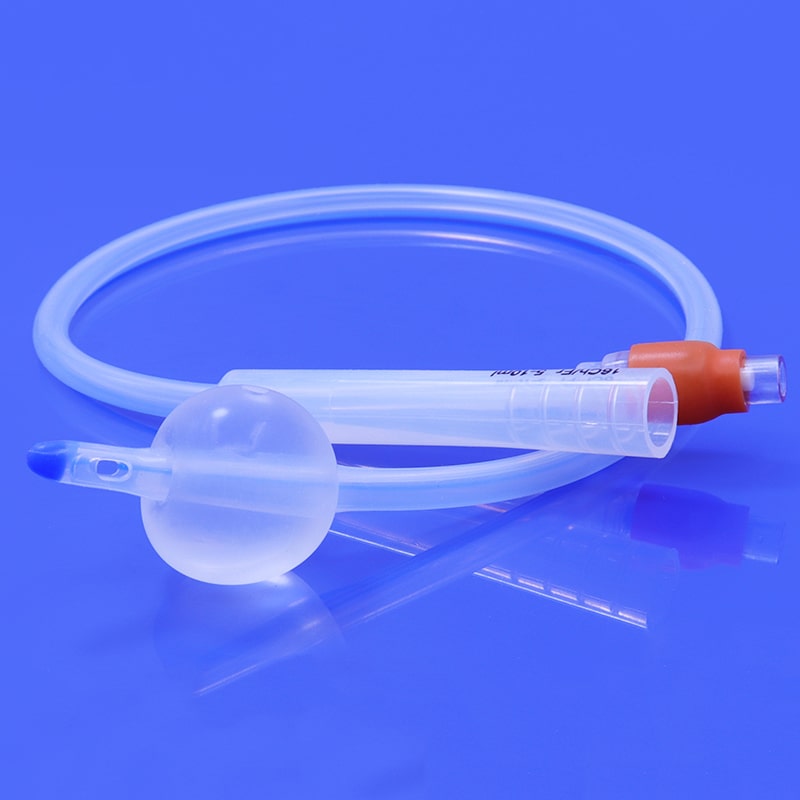 100% Silicone 2-Way Foley Balloon Catheter， 6Fr - 26Fr