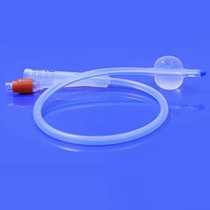 100% Silicone 2-Way Foley Balloon Catheter， 6Fr - 26Fr