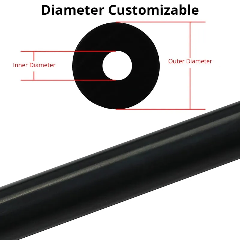 Black Silicone Rubber Tubing Food Grade Soft Flexible Water Air Drinking Pipe
