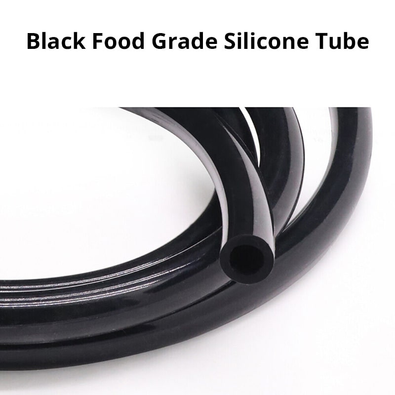 Black Silicone Rubber Tubing Food Grade Soft Flexible Water Air Drinking Pipe