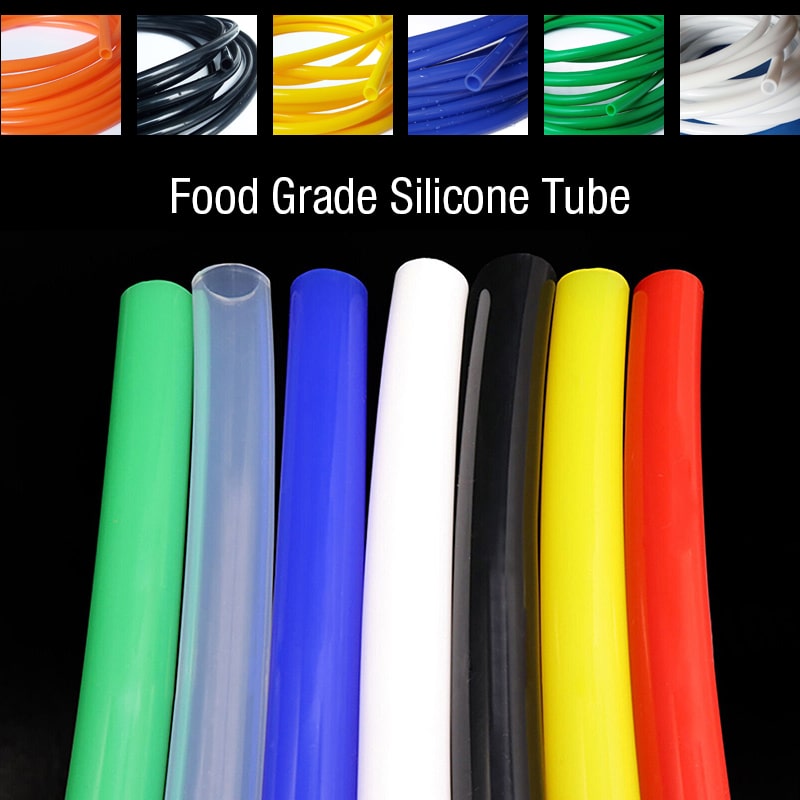 custom color for food silicone tube