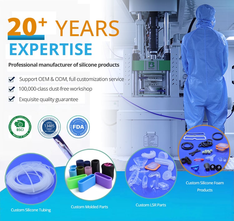 20 years oem/odm manufacturer of silicone products