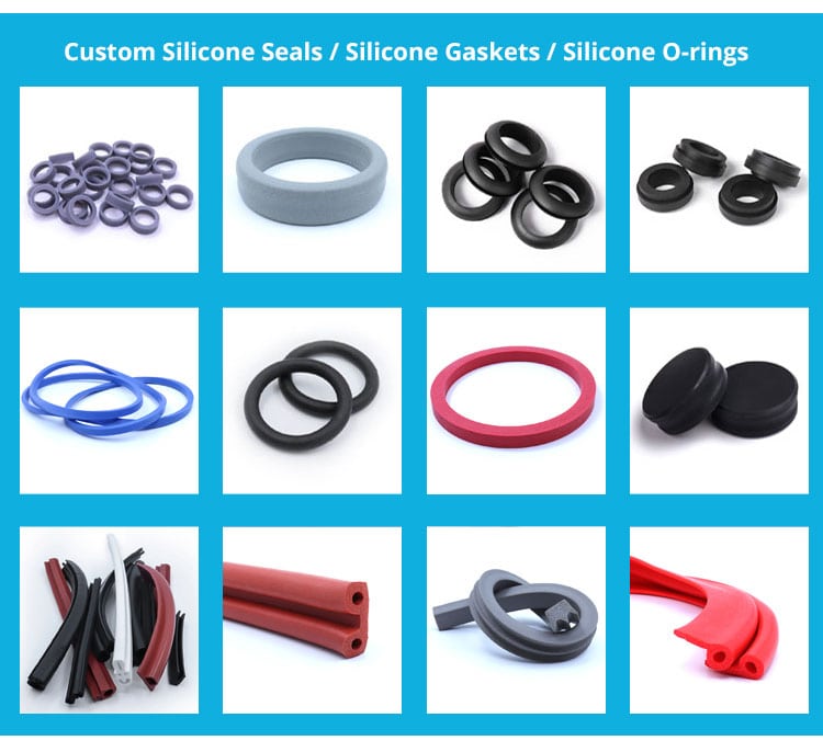 custom silicone seals gaskets orings