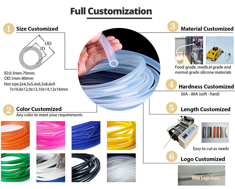 customized silicone tubing