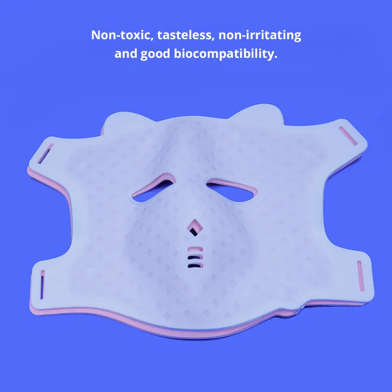 Customized 7 Color Red Light Therapy Masks Medical Grade Silicone Beauty Face Masks