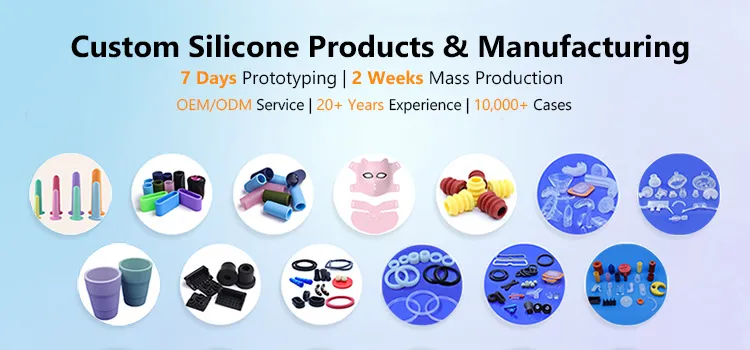 custom silicone products banner for mobile