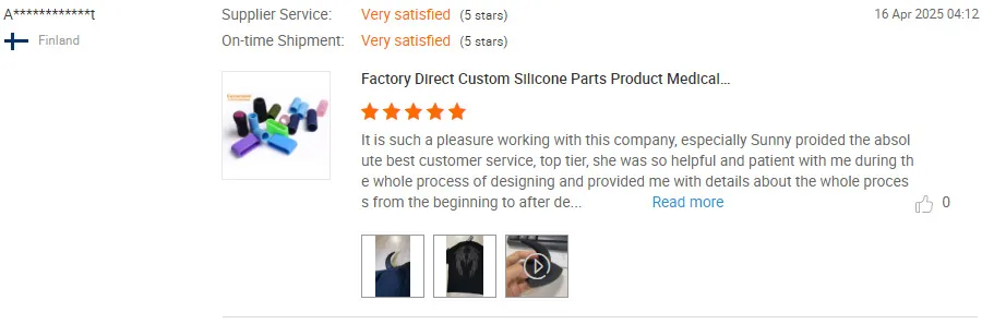 customer reviews - custom silicone