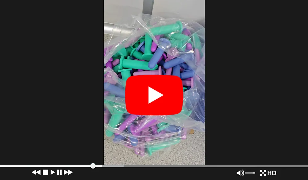 Manufacturing process video of silicone dilators