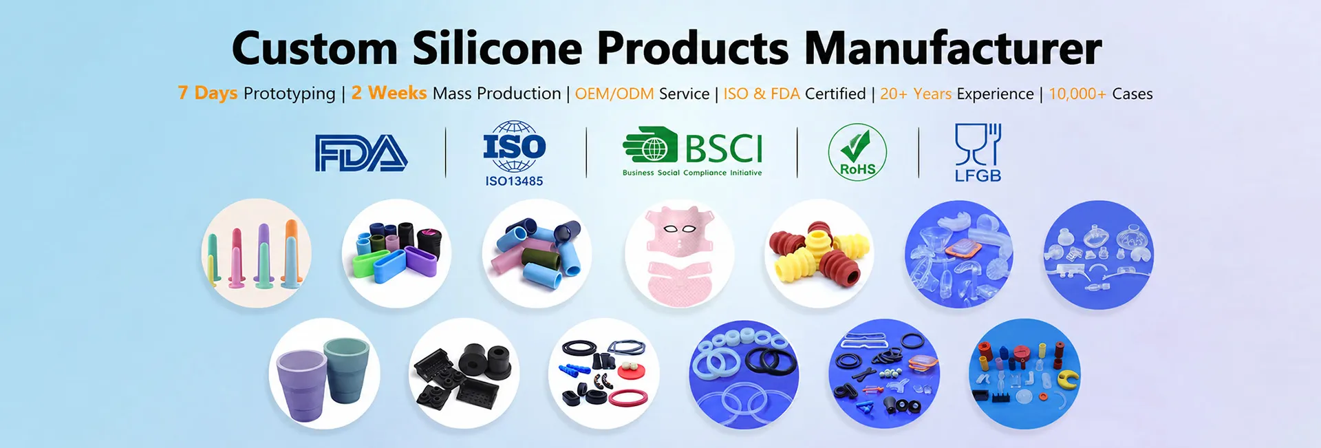 custom silicone products manufacturer