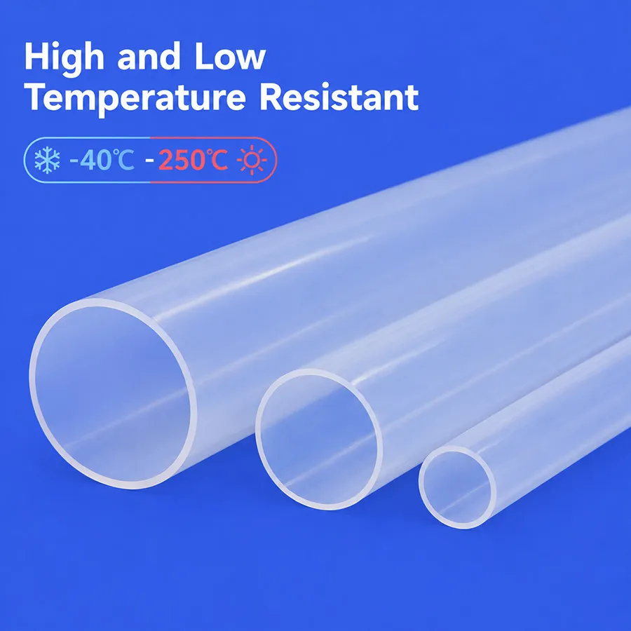 large diameter clear thin silicone tube
