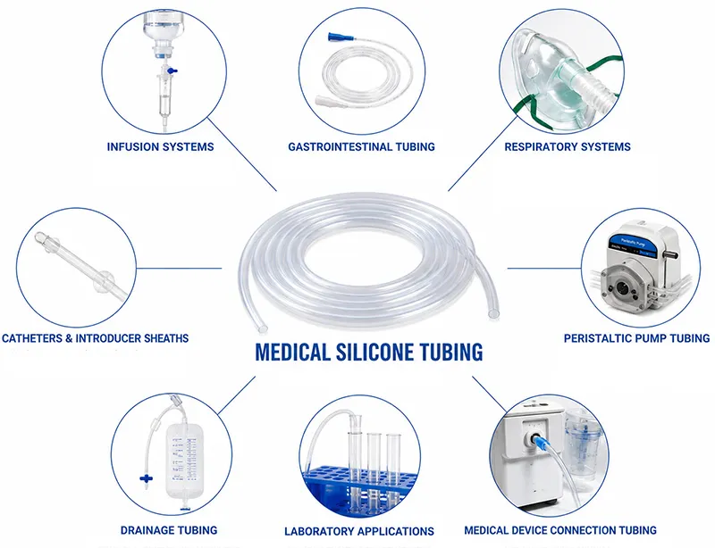 silicone tubes medical use